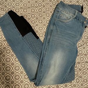 Horze high rise full seat denim breech 30